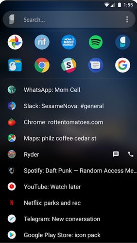 Baixar grátis Sesame - Universal search and shortcuts para Android. Programas para celulares e tablets.