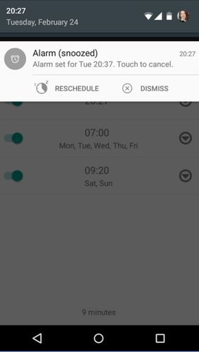 Aplicativo Simple Alarm Clock para Android, baixar grátis programas para celulares e tablets.