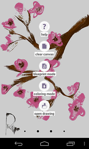 Screenshots des Programms Sketcher für Android-Smartphones oder Tablets.