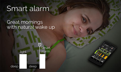 Les captures d'écran du programme Sleep as Android pour le portable ou la tablette Android.