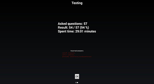 Capturas de pantalla del programa Vocabulary tips para teléfono o tableta Android.