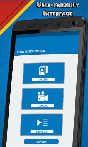 Télécharger gratuitement Slow motion video pour Android. Programmes sur les portables et les tablettes.