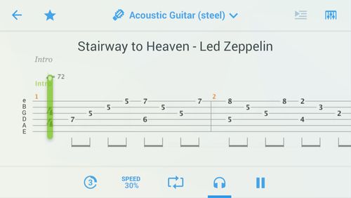 Descargar gratis Songsterr: Guitar tabs & chords para Android. Programas para teléfonos y tabletas.