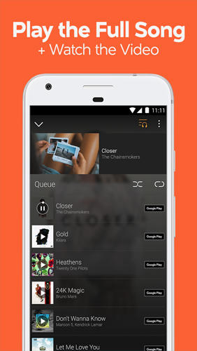 Baixar grátis SoundHound: Music Search para Android. Programas para celulares e tablets.