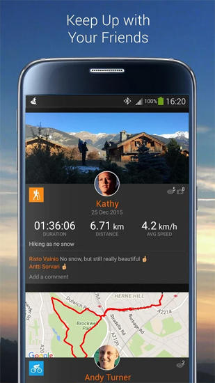 Безкоштовно скачати Sports Tracker на Андроїд. Програми на телефони та планшети.