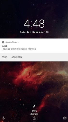SpotOn - Sleep & wake timer for Spotify app for Android, download programs for phones and tablets for free.