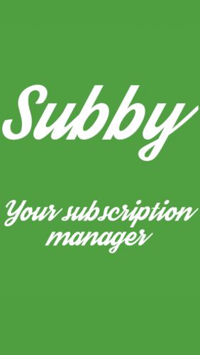Subby - The Subscription Manager