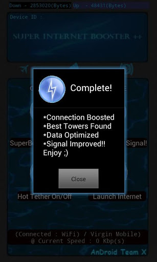 Super Internet Booster的Android应用，下载程序的手机和平板电脑是免费的。