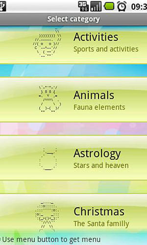 Aplicación Symbols keyboard and text art para Android, descargar gratis programas para tabletas y teléfonos.