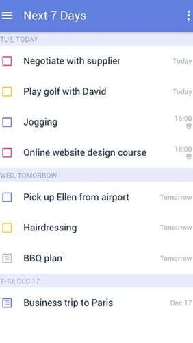Descargar gratis TickTick: To do list with reminder, Day planner para Android. Programas para teléfonos y tabletas.