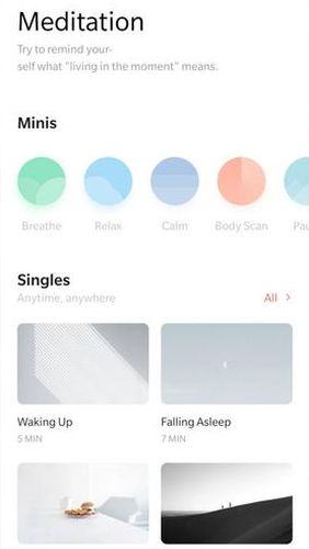 Screenshots des Programms Tide - Sleep sounds, focus timer, relax meditate für Android-Smartphones oder Tablets.