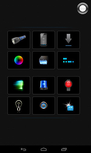 Tiny flashlight app for Android, download programs for phones and tablets for free.