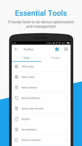 Die App Toolbox: All In One für Android, Laden Sie kostenlos Programme für Smartphones und Tablets herunter.