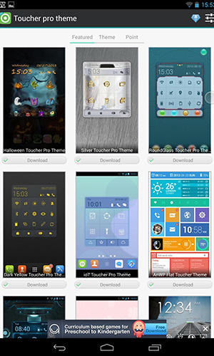 Screenshots des Programms GLTools für Android-Smartphones oder Tablets.