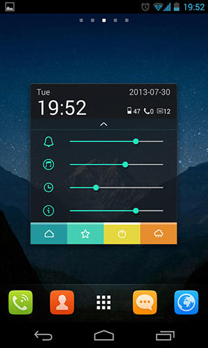 Les captures d'écran du programme Toucher pour le portable ou la tablette Android.
