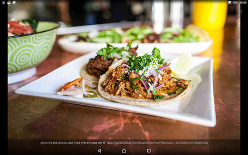 Screenshots des Programms ChefsFeed - Dine like a pro für Android-Smartphones oder Tablets.