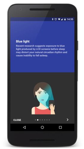 Screenshots of Twilight program for Android phone or tablet.