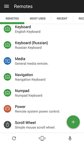 Descargar gratis Unified remote para Android. Programas para teléfonos y tabletas.