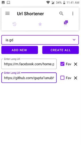 Скачати URL shortener для Андроїд.