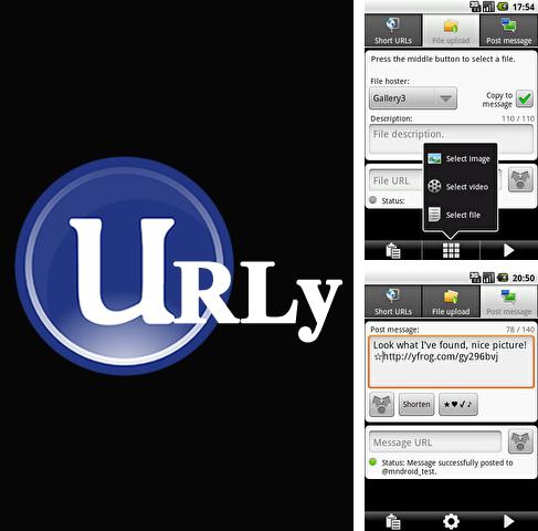 Besides Just reminder with alarm Android program you can download URLy for Android phone or tablet for free.
