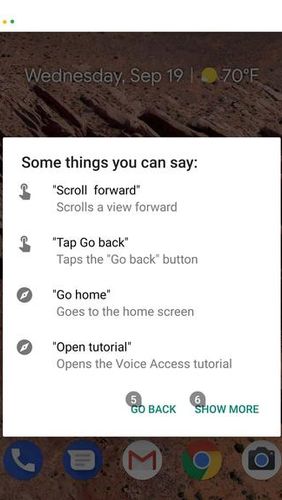 Die App Voice access für Android, Laden Sie kostenlos Programme für Smartphones und Tablets herunter.