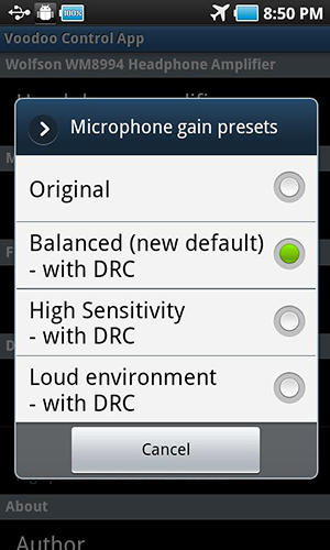 Descargar gratis Voodoo sound para Android. Programas para teléfonos y tabletas.