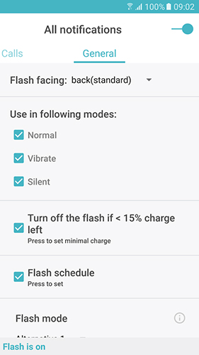 Télécharger gratuitement Flash on call pour Android. Programmes sur les portables et les tablettes.