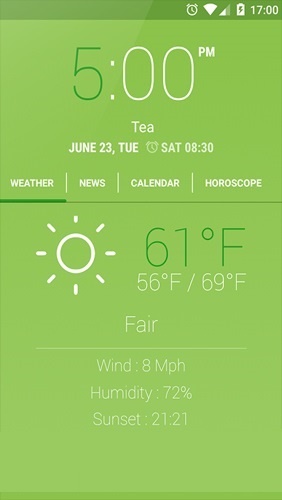 Screenshots des Programms Focus Time für Android-Smartphones oder Tablets.