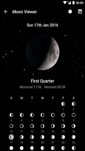 Screenshots des Programms iPhone weather für Android-Smartphones oder Tablets.