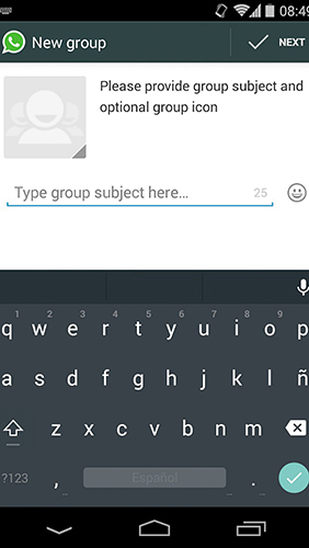 Capturas de pantalla del programa WhatsApp messenger para teléfono o tableta Android.