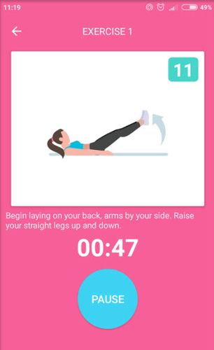 Baixar grátis 30 day fitness challenge - Workout at home para Android. Programas para celulares e tablets.