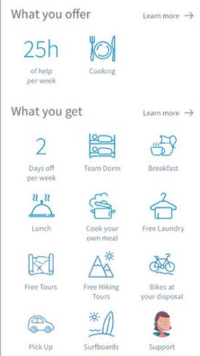 Worldpackers: Backpacking, volunteer work, gap year app for Android, download programs for phones and tablets for free.