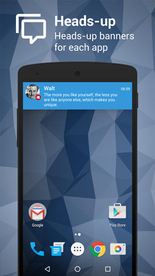 Descargar gratis Metro Notifications para Android. Programas para teléfonos y tabletas.