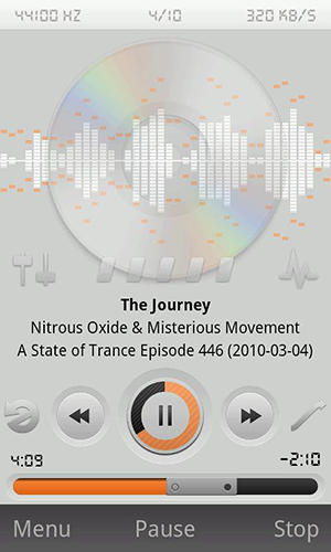 Laden Sie kostenlos Orpheus Music Player für Android Herunter. Programme für Smartphones und Tablets.