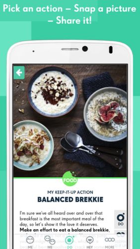 Capturas de pantalla del programa YOU-app - Health & mindfulness para teléfono o tableta Android.