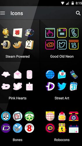 Capturas de pantalla del programa ZEDGE: Ringtones & Wallpapers para teléfono o tableta Android.