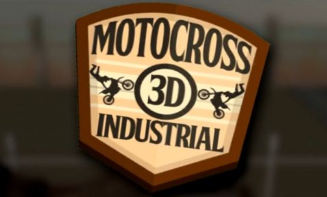 3D motocross: Industrial poster