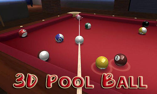 3D pool ball poster