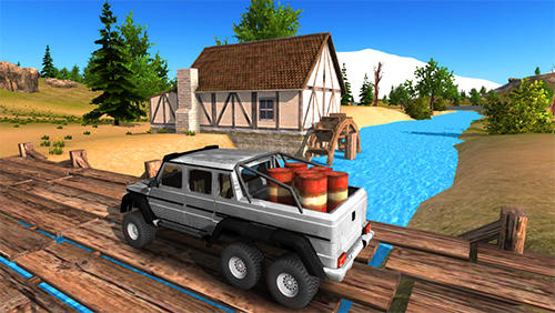 6x6 offroad truck driving simulator screenshot 1