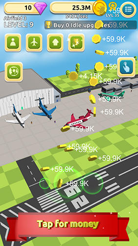 Airfield tycoon clicker screenshot 1