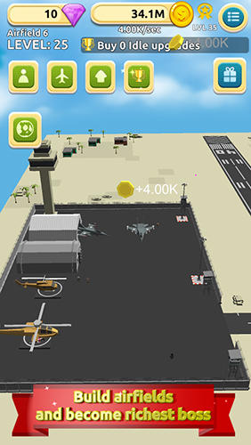 Airfield tycoon clicker screenshot 3
