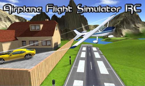 Airplane flight simulator RC poster