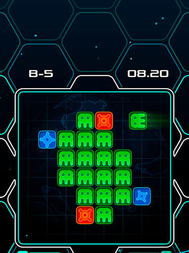 Alien bricks: A logical puzzle and arcade game screenshot 1