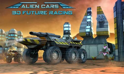 Alien cars: 3D future racing poster