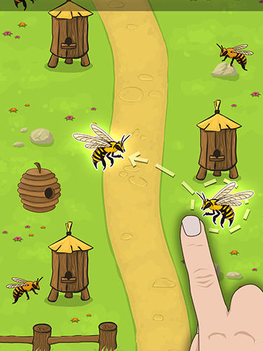 Angry bee evolution: Idle cute clicker tap game screenshot 3