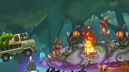 Angry bunny race: Jungle road screenshot 1