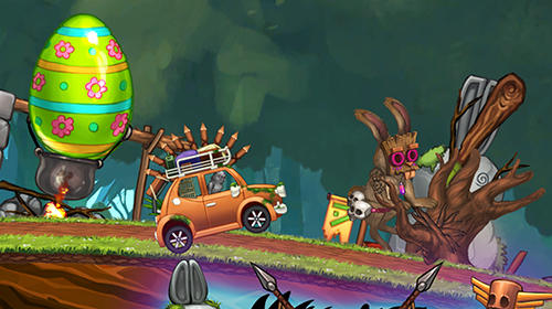 Angry bunny race: Jungle road screenshot 3