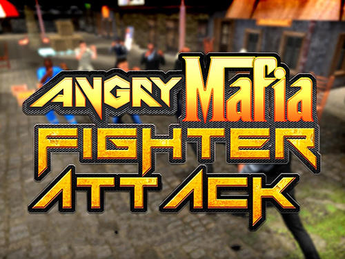 Angry mafia fighter attack 3D poster
