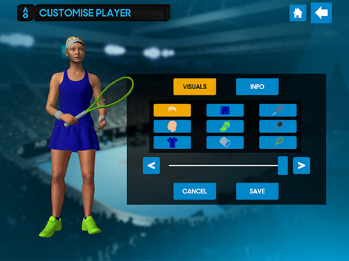 AO tennis game screenshot 2