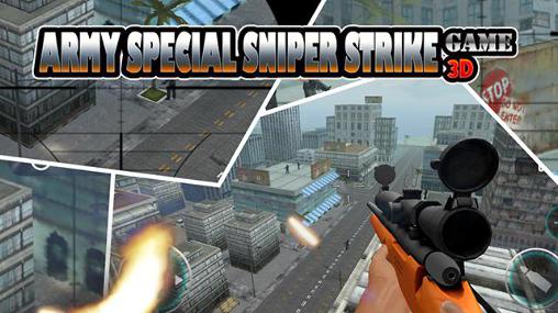 Army special sniper strike game 3D poster